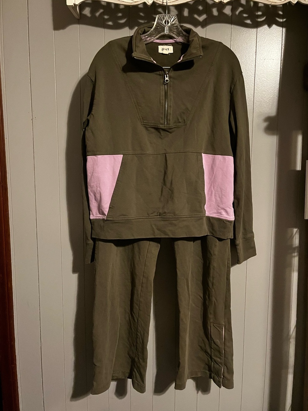 Pact Perfectly Lightweight Quarter Zip & matching pants 2pc set